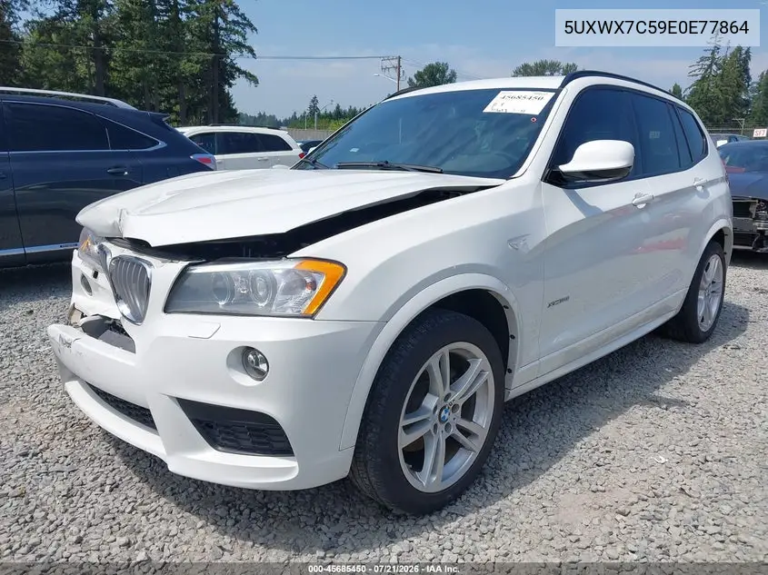 2014 BMW X3 xDrive35I VIN: 5UXWX7C59E0E77864 Lot: 45685450