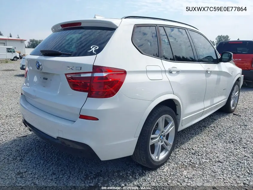 2014 BMW X3 xDrive35I VIN: 5UXWX7C59E0E77864 Lot: 45685450