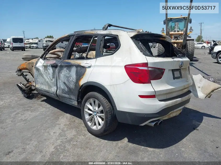 2015 BMW X3 xDrive28I VIN: 5UXWX9C55F0D53717 Lot: 45508895