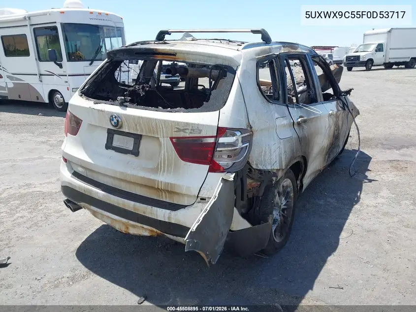 2015 BMW X3 xDrive28I VIN: 5UXWX9C55F0D53717 Lot: 45508895