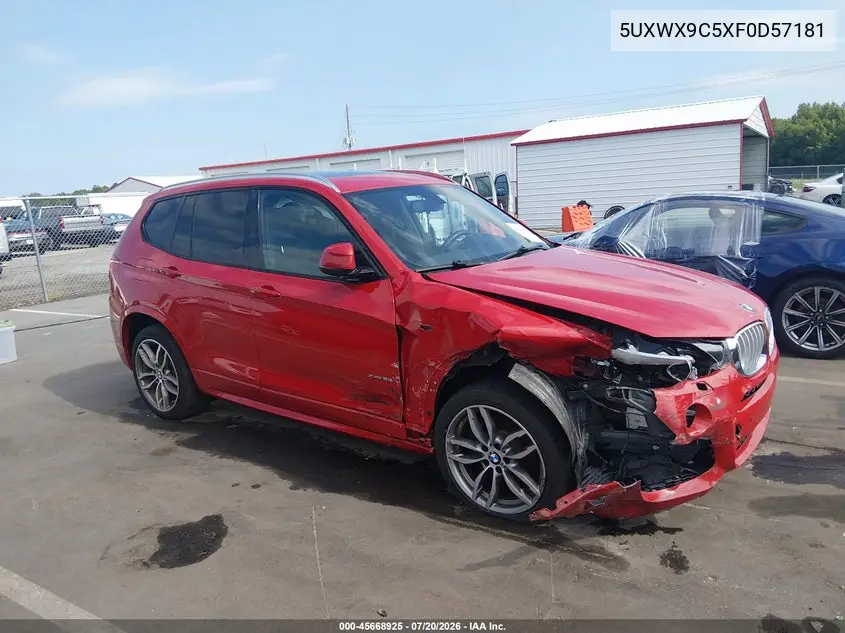 2015 BMW X3 xDrive28I VIN: 5UXWX9C5XF0D57181 Lot: 45668925