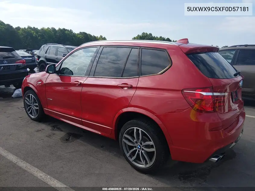 2015 BMW X3 xDrive28I VIN: 5UXWX9C5XF0D57181 Lot: 45668925