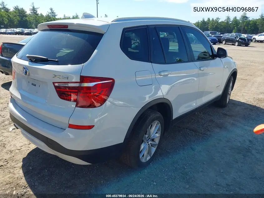 2017 BMW X3 xDrive28I VIN: 5UXWX9C54H0D96867 Lot: 45379934