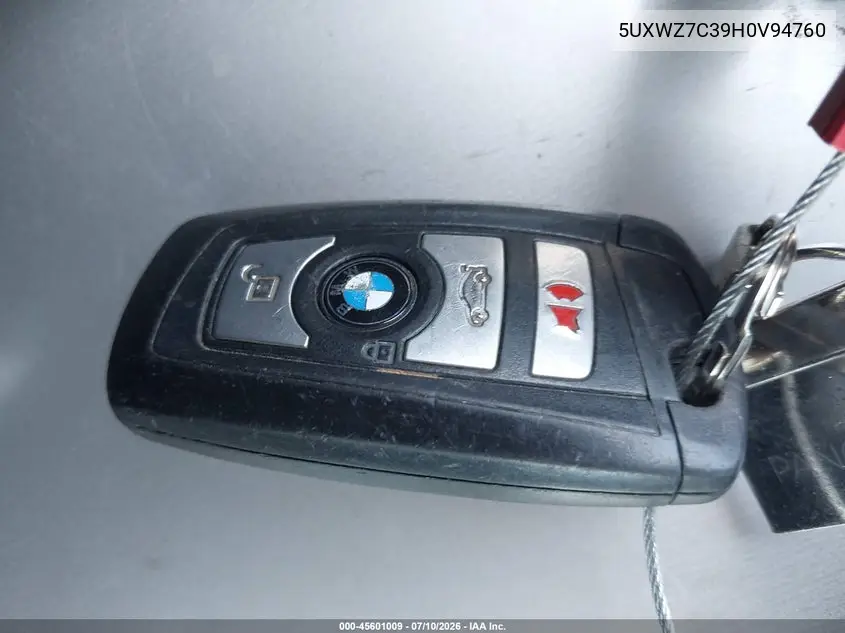 2017 BMW X3 Sdrive28I VIN: 5UXWZ7C39H0V94760 Lot: 45601009