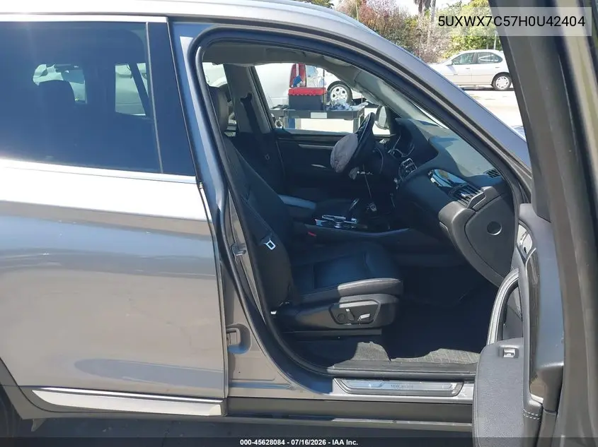 2017 BMW X3 xDrive35I VIN: 5UXWX7C57H0U42404 Lot: 45628084