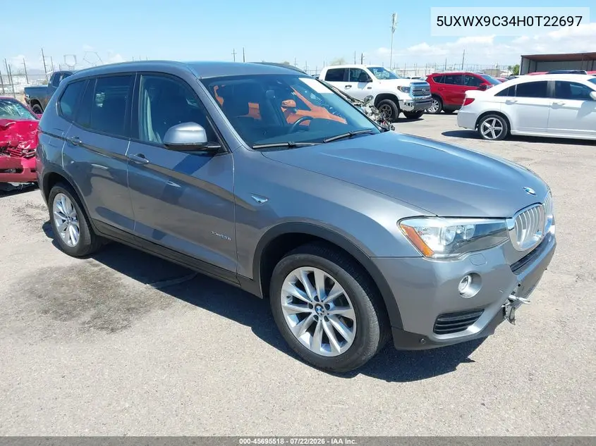 2017 BMW X3 xDrive28I VIN: 5UXWX9C34H0T22697 Lot: 45695518