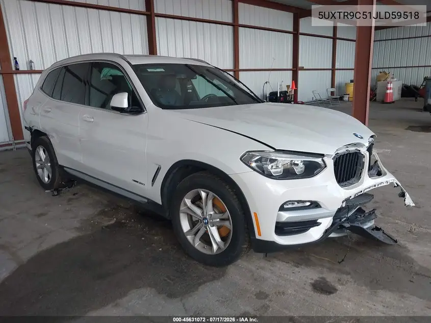 2018 BMW X3 xDrive30I VIN: 5UXTR9C51JLD59518 Lot: 45631072