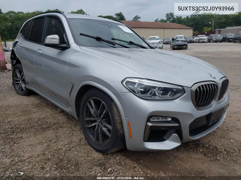 2018 BMW X3 M40I VIN: 5UXTS3C52J0Y93966 Lot: 45652197