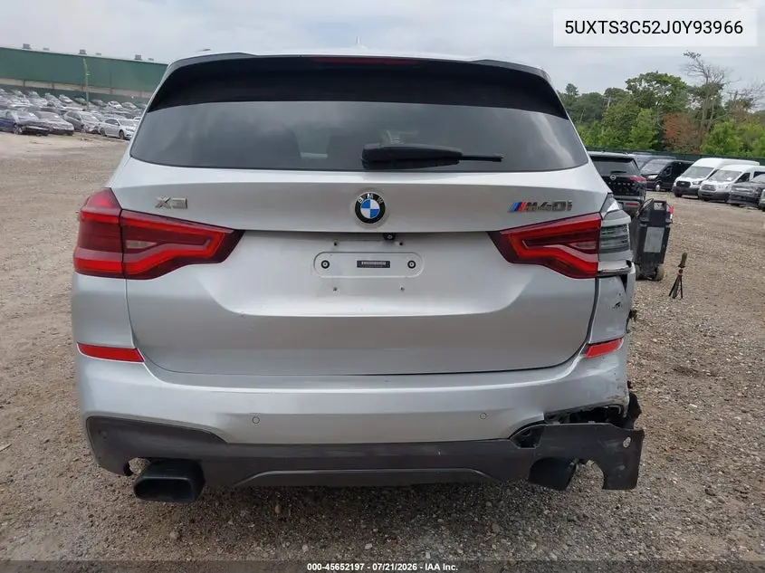 2018 BMW X3 M40I VIN: 5UXTS3C52J0Y93966 Lot: 45652197