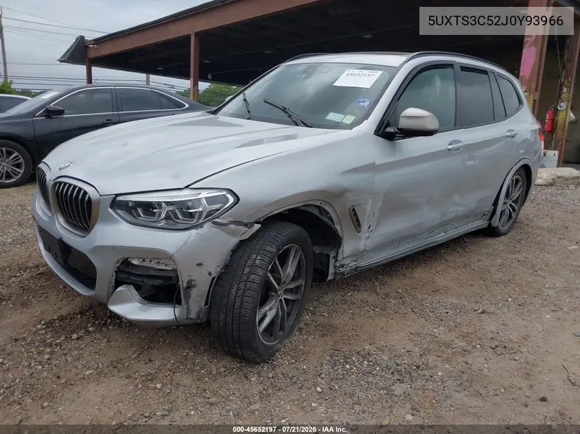 2018 BMW X3 M40I VIN: 5UXTS3C52J0Y93966 Lot: 45652197