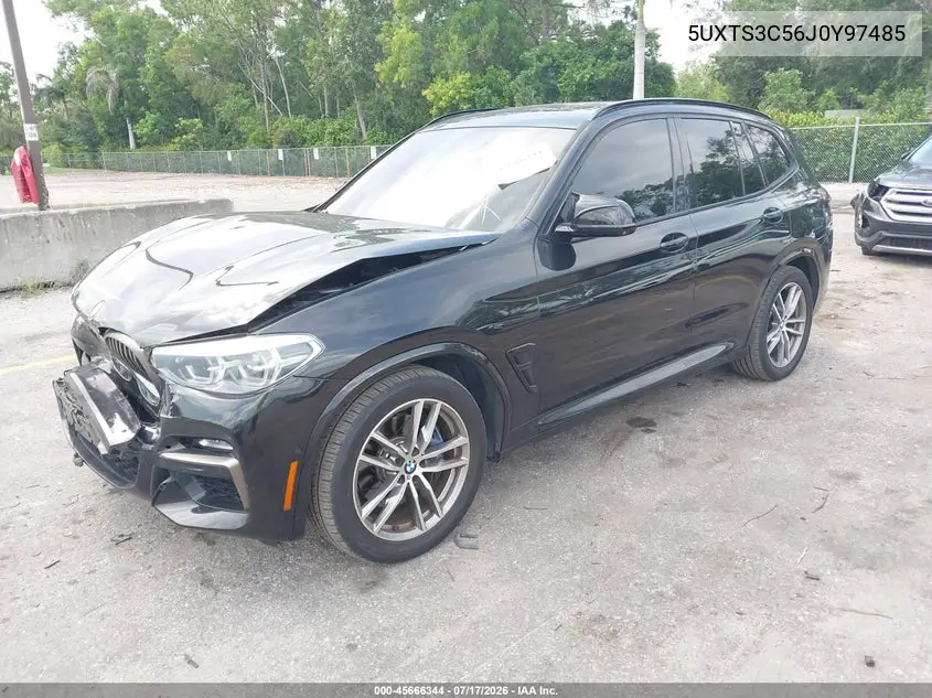 2018 BMW X3 M40I VIN: 5UXTS3C56J0Y97485 Lot: 45666344
