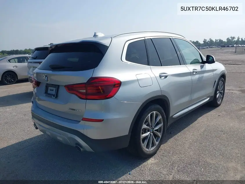 2019 BMW X3 Sdrive30I VIN: 5UXTR7C50KLR46702 Lot: 45418367