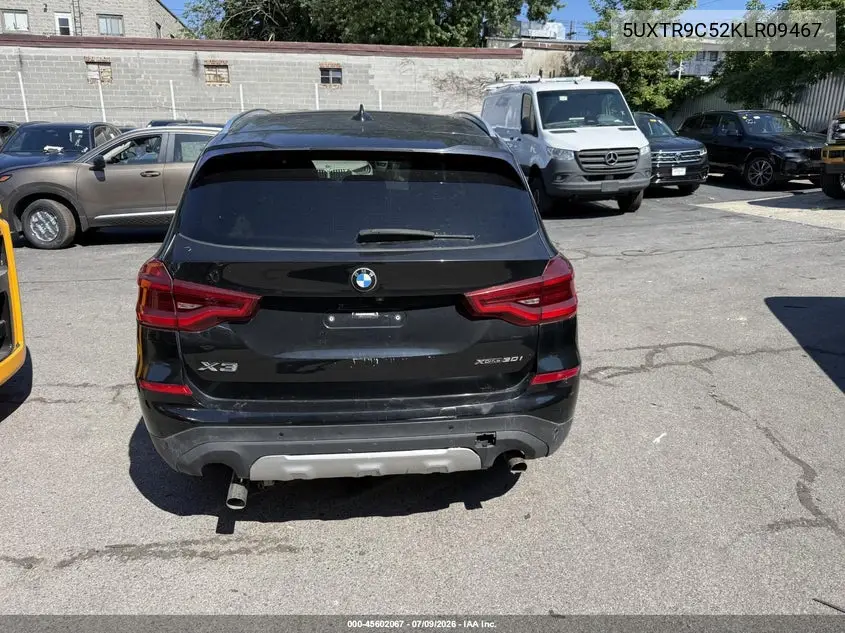 2019 BMW X3 xDrive30I VIN: 5UXTR9C52KLR09467 Lot: 45602067