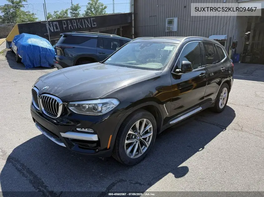 2019 BMW X3 xDrive30I VIN: 5UXTR9C52KLR09467 Lot: 45602067