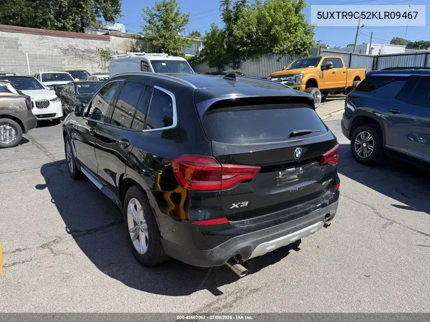 2019 BMW X3 xDrive30I VIN: 5UXTR9C52KLR09467 Lot: 45602067