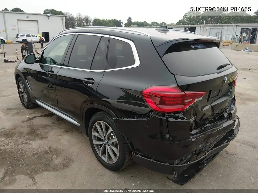 2019 BMW X3 xDrive30I VIN: 5UXTR9C54KLP84665 Lot: 45636845