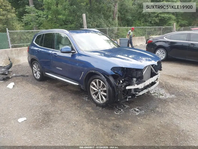 2019 BMW X3 xDrive30I VIN: 5UXTR9C51KLE19900 Lot: 45655917
