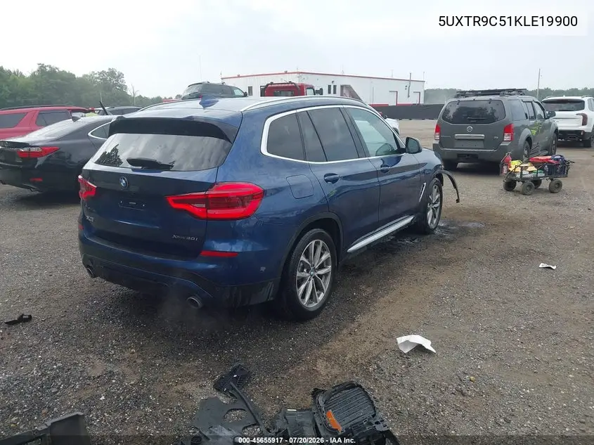 2019 BMW X3 xDrive30I VIN: 5UXTR9C51KLE19900 Lot: 45655917