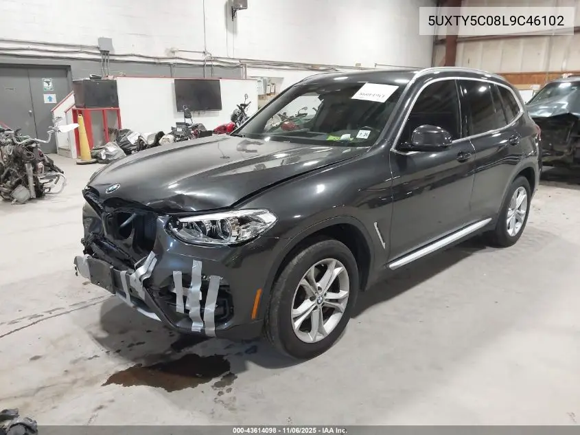 5UXTY5C08L9C46102 2020 BMW X3 xDrive30I