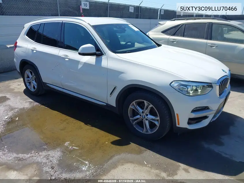 2020 BMW X3 Sdrive30I VIN: 5UXTY3C09LLU70466 Lot: 45548309