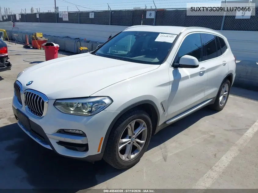 2020 BMW X3 Sdrive30I VIN: 5UXTY3C09LLU70466 Lot: 45548309