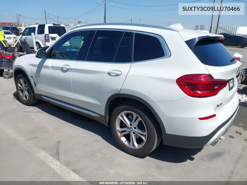 2020 BMW X3 Sdrive30I VIN: 5UXTY3C09LLU70466 Lot: 45548309
