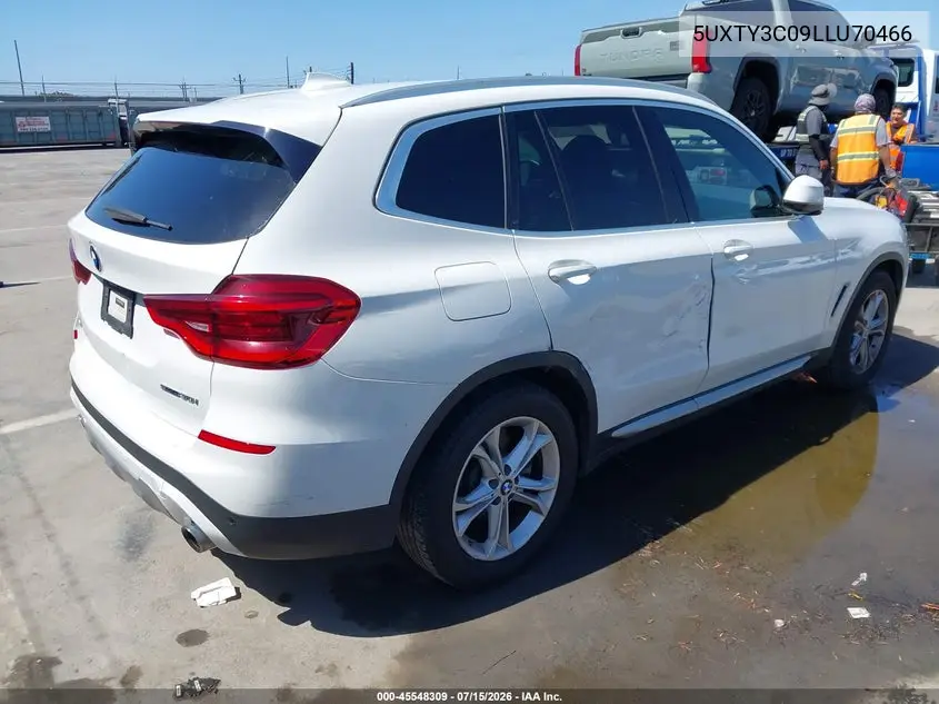 2020 BMW X3 Sdrive30I VIN: 5UXTY3C09LLU70466 Lot: 45548309