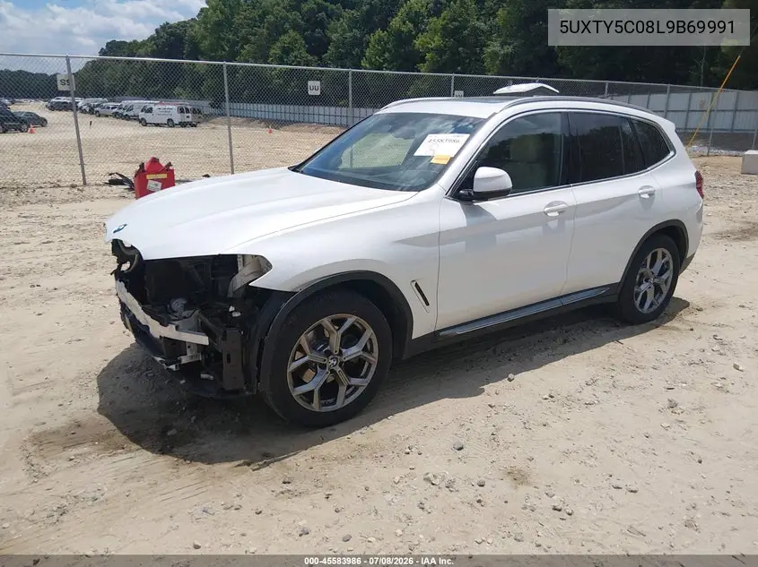 2020 BMW X3 xDrive30I VIN: 5UXTY5C08L9B69991 Lot: 45583986