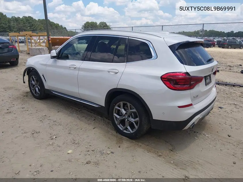 2020 BMW X3 xDrive30I VIN: 5UXTY5C08L9B69991 Lot: 45583986
