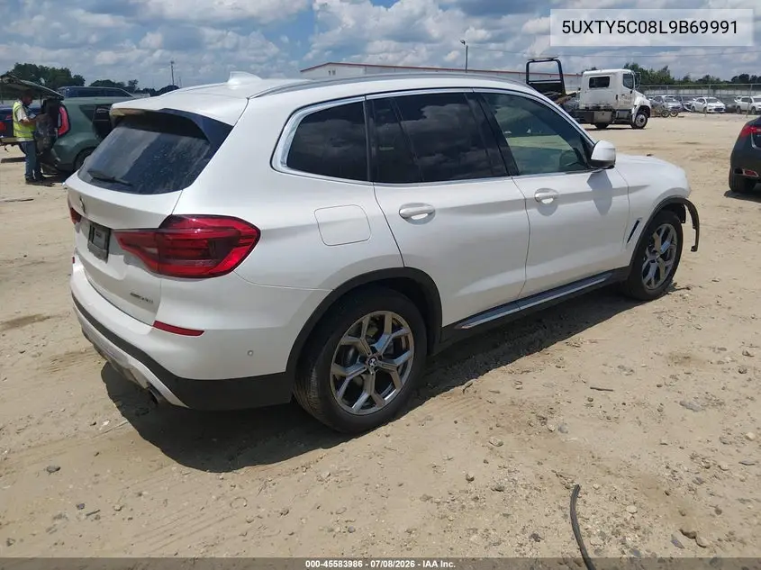 2020 BMW X3 xDrive30I VIN: 5UXTY5C08L9B69991 Lot: 45583986