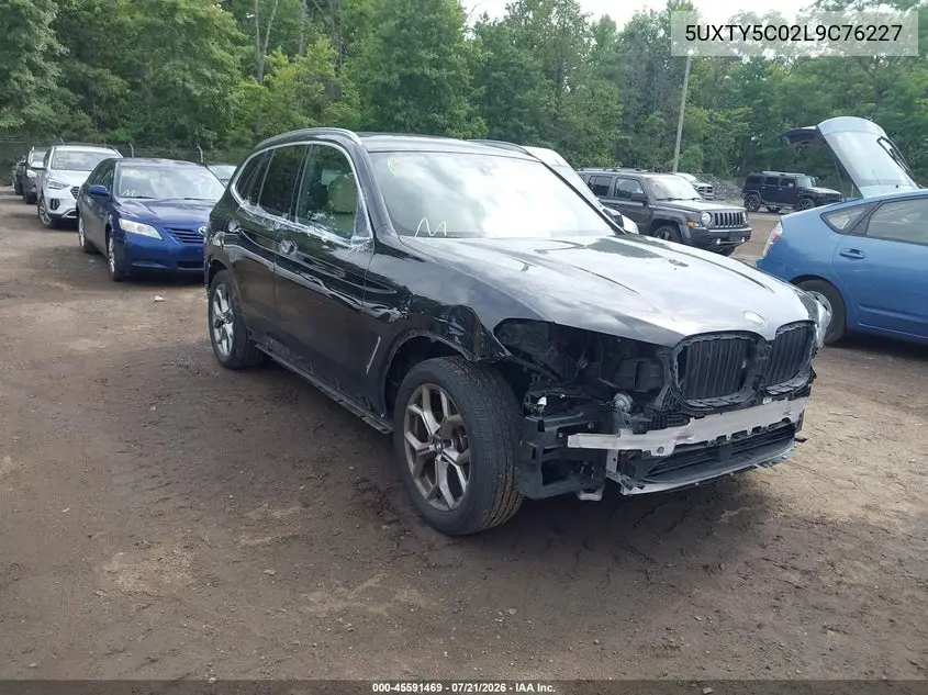 2020 BMW X3 xDrive30I VIN: 5UXTY5C02L9C76227 Lot: 45591469