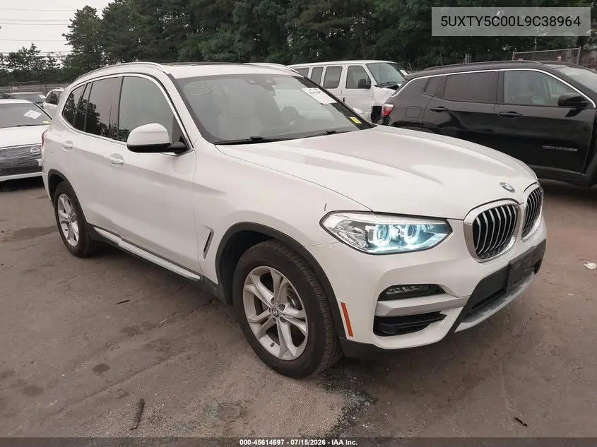 2020 BMW X3 xDrive30I VIN: 5UXTY5C00L9C38964 Lot: 45614697
