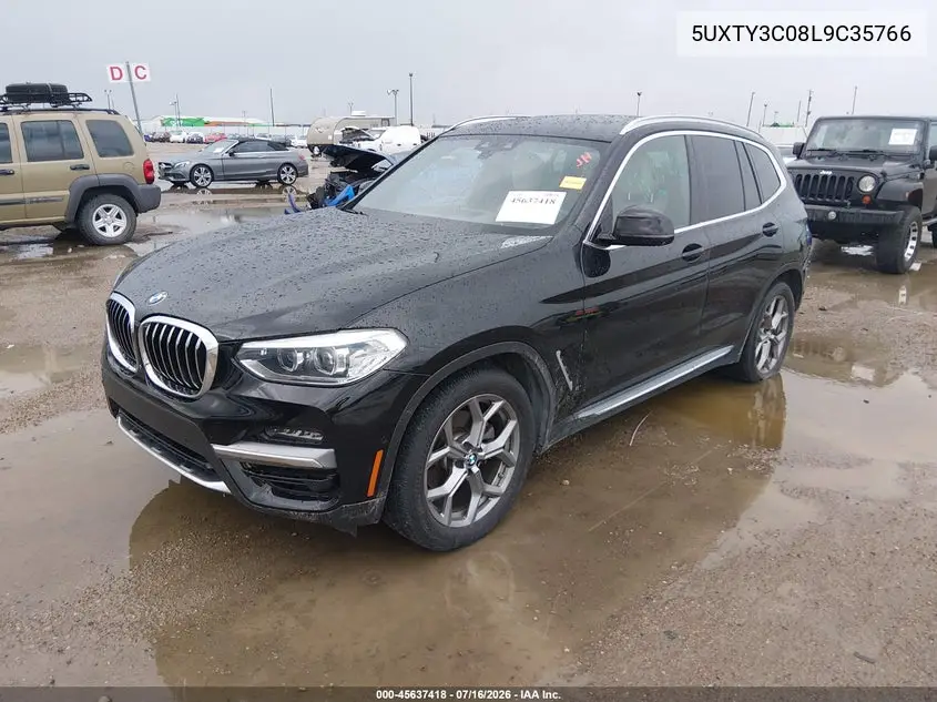 2020 BMW X3 Sdrive30I VIN: 5UXTY3C08L9C35766 Lot: 45637418