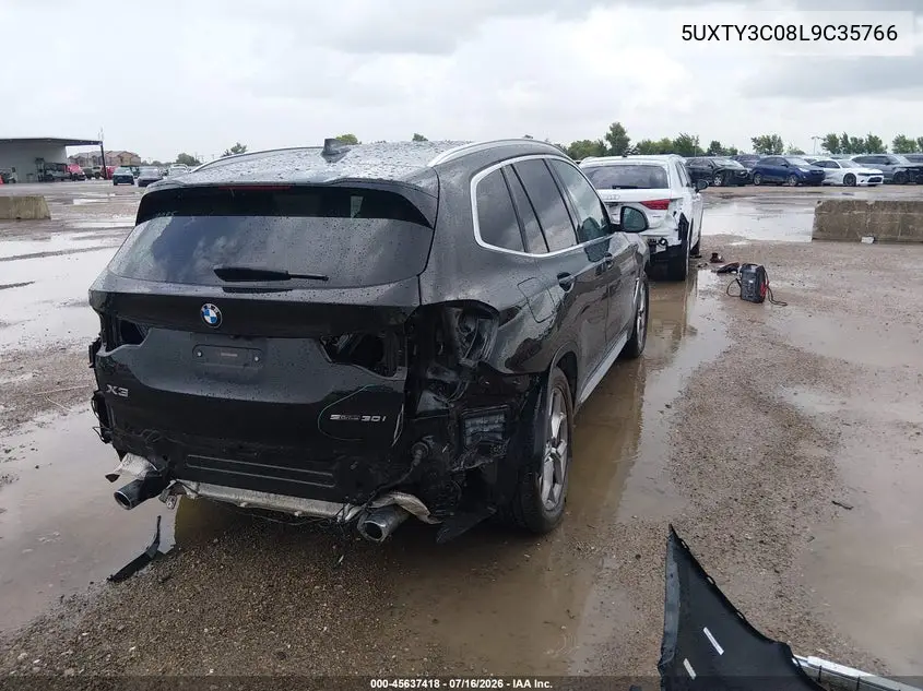 2020 BMW X3 Sdrive30I VIN: 5UXTY3C08L9C35766 Lot: 45637418