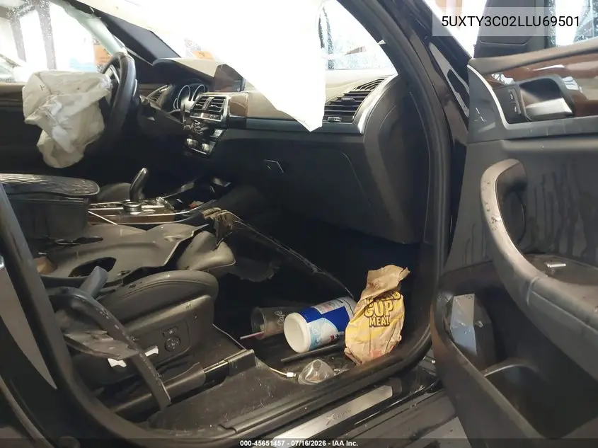 2020 BMW X3 Sdrive30I VIN: 5UXTY3C02LLU69501 Lot: 45651457