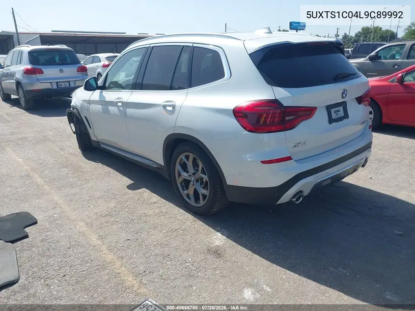 2020 BMW X3 Phev xDrive30E VIN: 5UXTS1C04L9C89992 Lot: 45666780