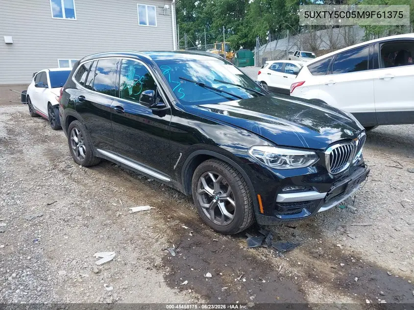 2021 BMW X3 xDrive30I VIN: 5UXTY5C05M9F61375 Lot: 45458175