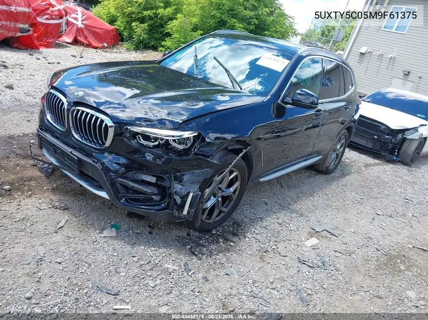 2021 BMW X3 xDrive30I VIN: 5UXTY5C05M9F61375 Lot: 45458175