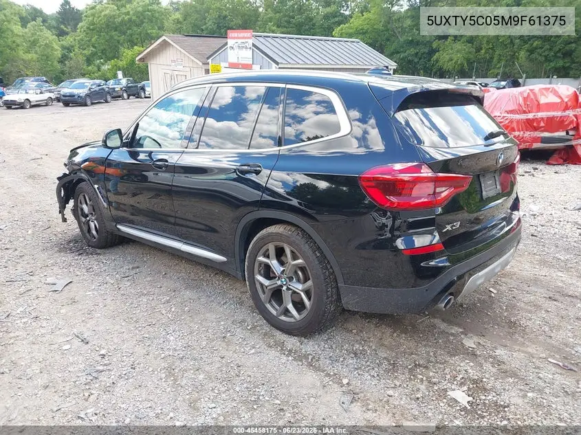 2021 BMW X3 xDrive30I VIN: 5UXTY5C05M9F61375 Lot: 45458175