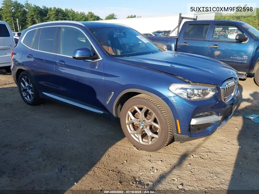 2021 BMW X3 Phev xDrive30E VIN: 5UXTS1C0XM9F52598 Lot: 45585883
