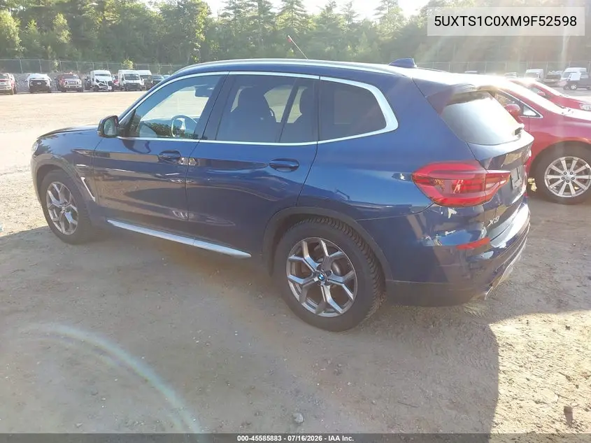 2021 BMW X3 Phev xDrive30E VIN: 5UXTS1C0XM9F52598 Lot: 45585883