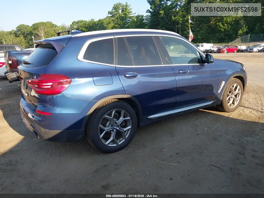 2021 BMW X3 Phev xDrive30E VIN: 5UXTS1C0XM9F52598 Lot: 45585883