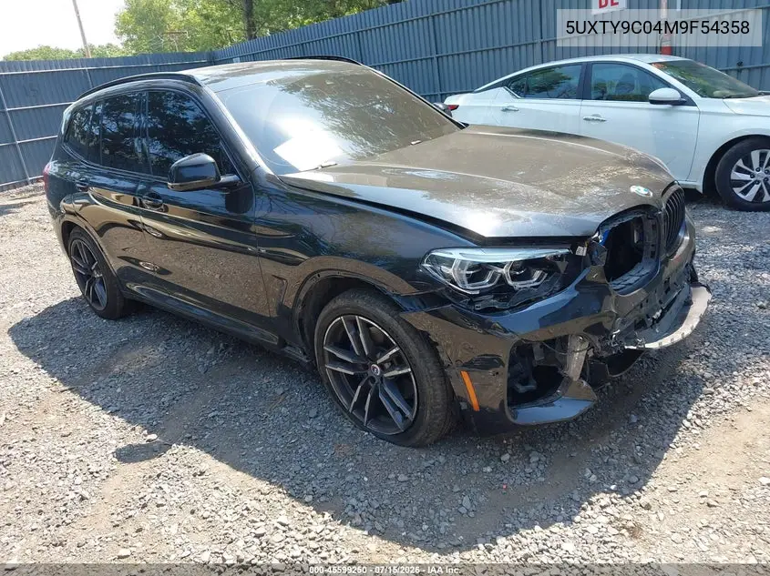 2021 BMW X3 M40I VIN: 5UXTY9C04M9F54358 Lot: 45599250