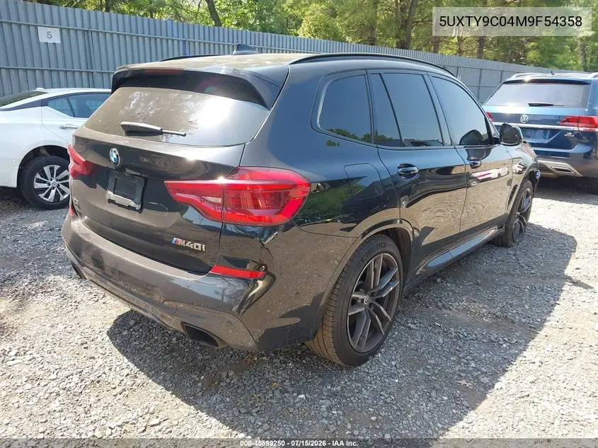 2021 BMW X3 M40I VIN: 5UXTY9C04M9F54358 Lot: 45599250