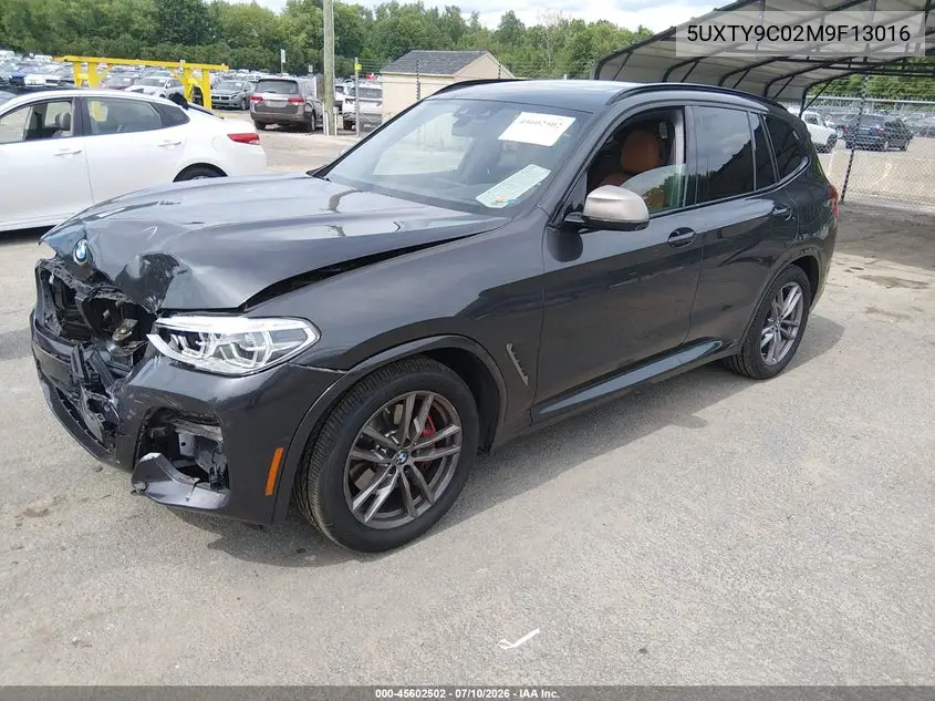 2021 BMW X3 M40I VIN: 5UXTY9C02M9F13016 Lot: 45602502