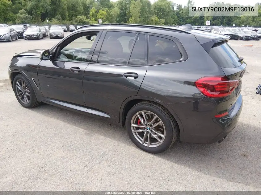 2021 BMW X3 M40I VIN: 5UXTY9C02M9F13016 Lot: 45602502