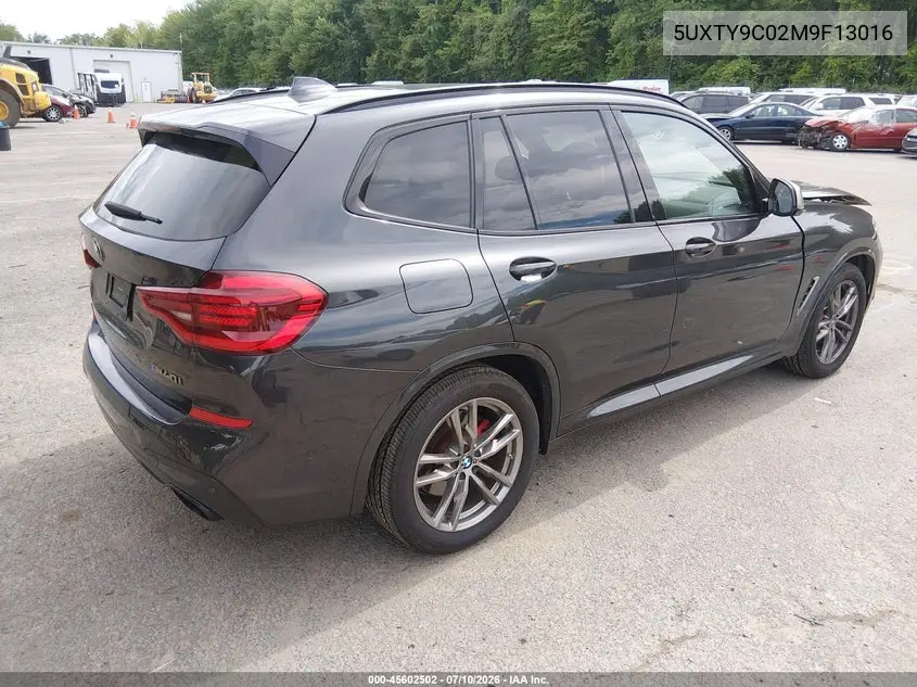2021 BMW X3 M40I VIN: 5UXTY9C02M9F13016 Lot: 45602502