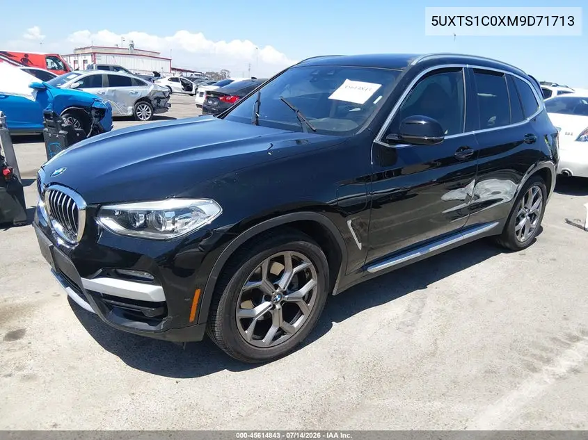 2021 BMW X3 Phev xDrive30E VIN: 5UXTS1C0XM9D71713 Lot: 45614843