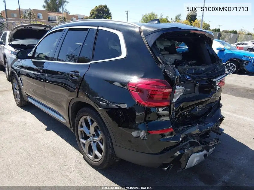 2021 BMW X3 Phev xDrive30E VIN: 5UXTS1C0XM9D71713 Lot: 45614843