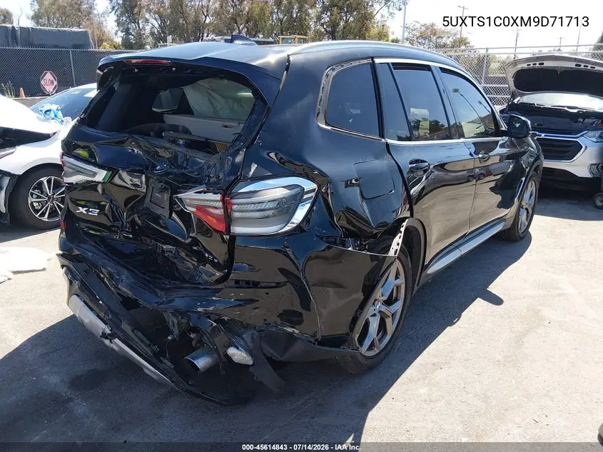 2021 BMW X3 Phev xDrive30E VIN: 5UXTS1C0XM9D71713 Lot: 45614843